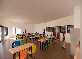 Possible rendering of new Community Room after future expansion